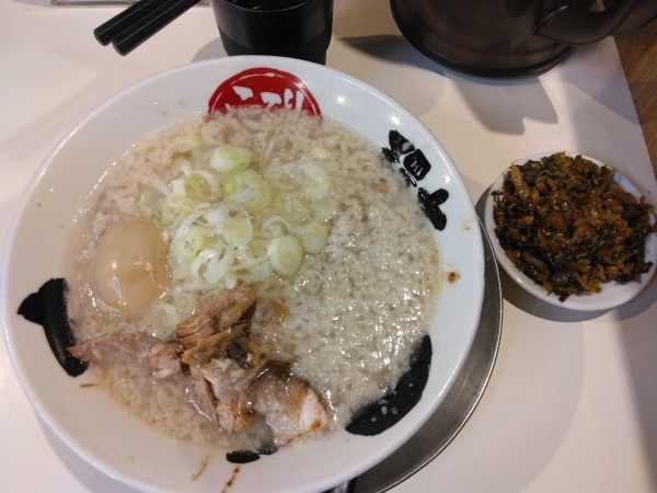「特製980円(7日てらっちょの日600円)高菜110円」@環七ラーメン てらっちょの写真