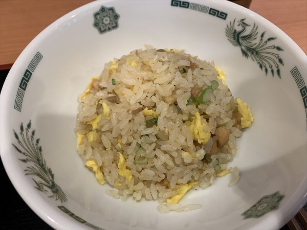 「ラ・餃・チャセット（半ラーメン＋餃子３個＋半チャーハン）」@日高屋 大塚北口駅前店の写真
