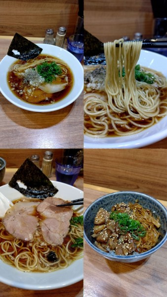 「『ブラックらーめん+土日祝限定 チャーシュー丼』」@らーめん にじいろの写真