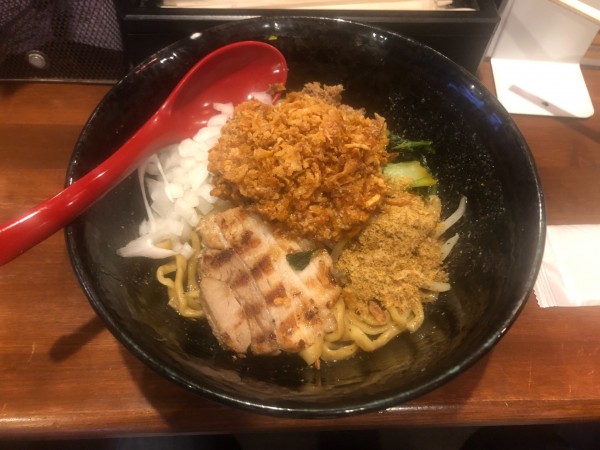 「秋刀魚のカレー担々まぜそば」@大宮まぜそば 誠治の写真