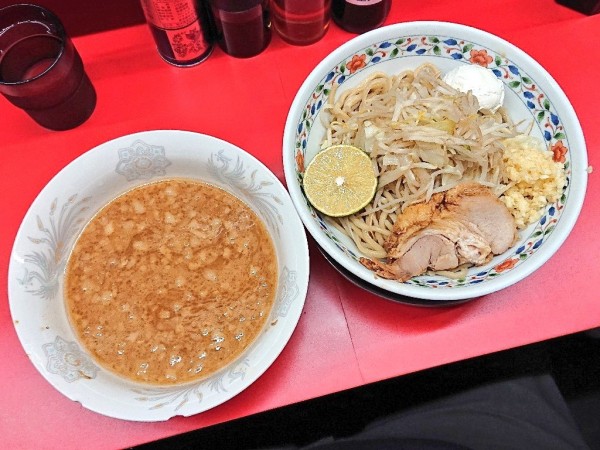 「小ラーメン(つけ麺変更)、クリームチーズ」@ハナイロモ麺 吉祥寺本店の写真