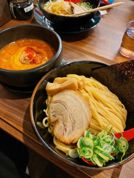 「シビカラ味噌つけ麺（鬼辛・300g）」@宇部味噌らぁめん 長州屋 川上店の写真