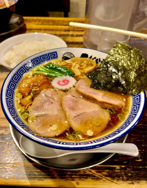 「濃口パーコーチャーシュー麺【TP】ライス」@くじら軒 横浜本店の写真