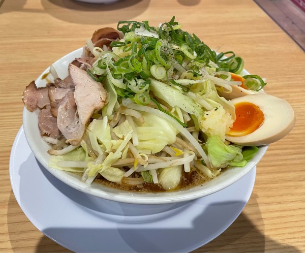「ニンニク背脂醤油ラーメン」@ラーメン魁力屋 イオンモール常滑店の写真