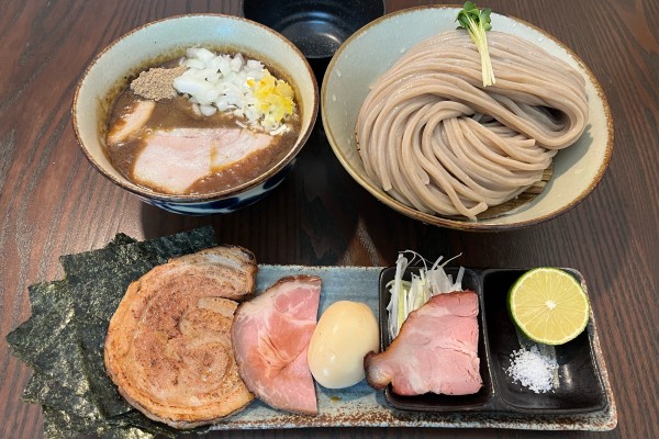 「特製汁特増しつけ麺 大 +へべす +のり」@麺屋みつば＋クローバーの写真
