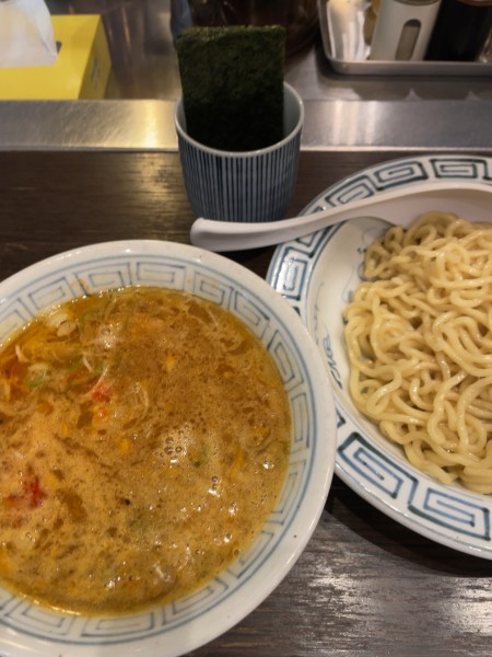 「醤油つけ麺（エコ盛り）」@めん家 竹治郎の写真