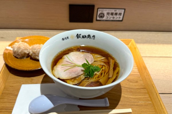 「醤油らぁ麺¥1100、プレミアムしゅうまい¥380」@湯河原 飯田商店の写真