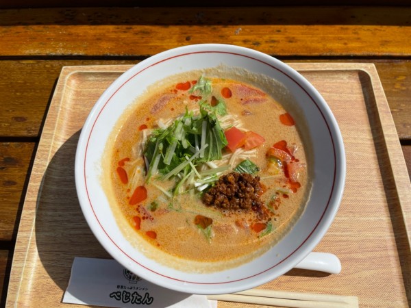 「トマトタンタンメン　￥８９０」@野菜たっぷりタンメン べじたん 名古屋則武新町店の写真