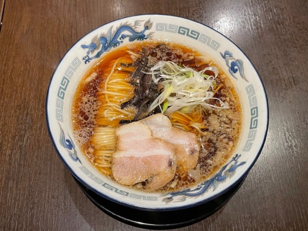 「朝らーめん（醤油）　￥６００」@らーめん直方串王の写真