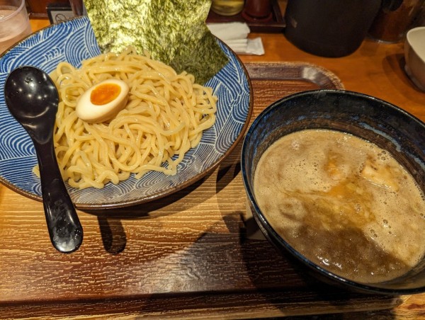 「魚介豚骨つけ麺1100円」@麺匠 竹虎の写真