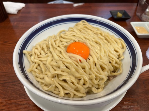 「釜玉油そば」@中華そば 千乃鶏の写真