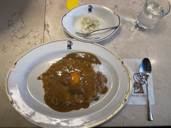 「インデアンカレー タマゴ入り」@インデアンカレー 南店の写真