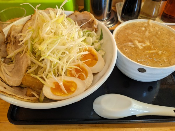 「味噌つけめん+虎盛」@自家製麺 麺屋 虎治の写真