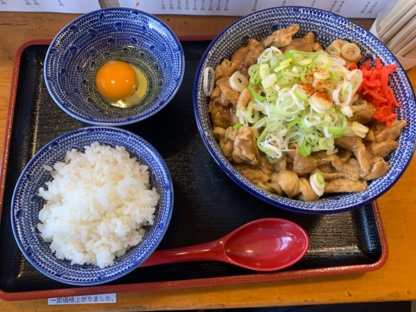 「モツ煮そばセット」@さんのじの写真