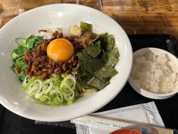 「台湾まぜそば1000円」@特級鶏蕎麦 龍介 PLAY atre TSUCHIURA店の写真
