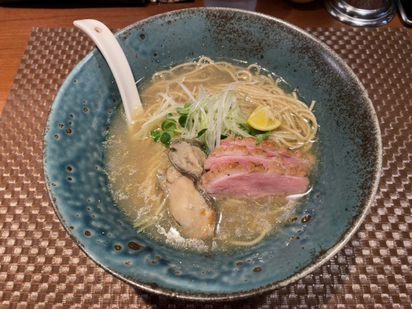 「【限定】牡蠣の葡萄山椒塩蕎麦」@麺処 はら田の写真