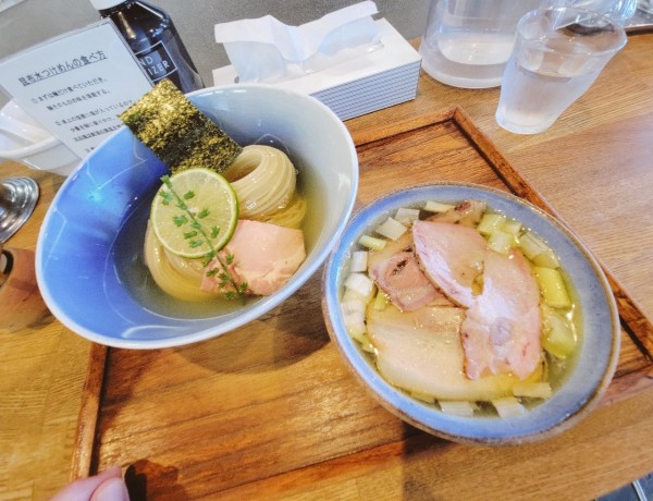 「昆布水つけめん 塩 (大)」@YOKOKURA STOREHOUSEの写真