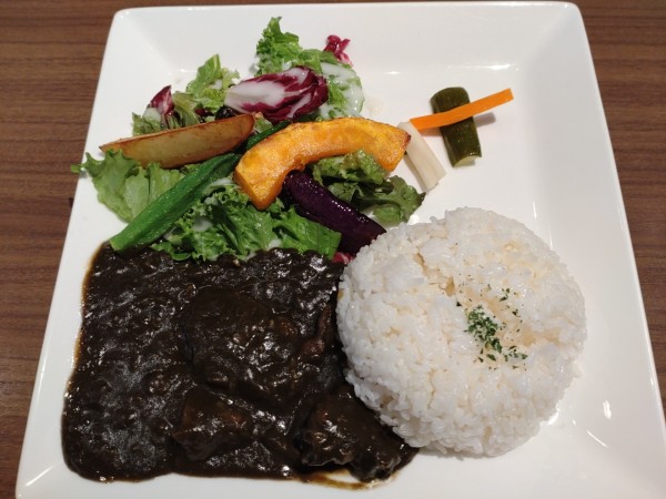 「大地のエゾシカ黒カレー　１５８０円」@THE EARTH rook & tarryの写真