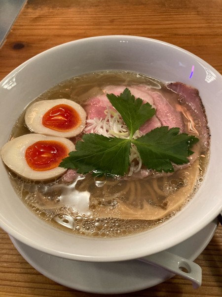 「味玉貝そば」@田中の中華そばの写真