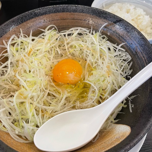 「ねぎ玉中華そば（ライス付き）590円」@幸楽苑 太田飯田町店の写真
