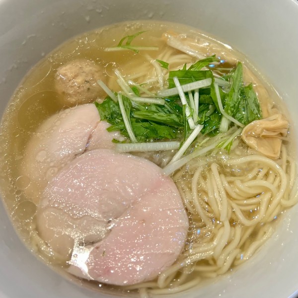 「淡麗鶏そば(塩)」@鶏そば みた葉の写真