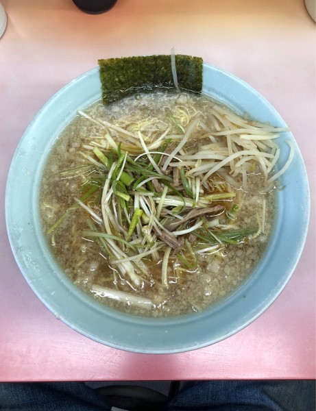 「ねぎらーめん中盛(800+100)」@ラーメンショップ 緑ヶ丘店の写真
