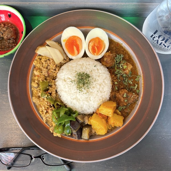 「カレー2種合いがけ」@マミタスパイスの写真