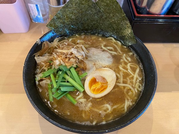 「和風とんこつラーメン（中盛固め）1,000円」@麺侍 誠の写真