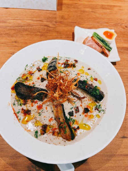 「きのことごぼうの冷たいポタージュヌードル」@麺創房LEOの写真