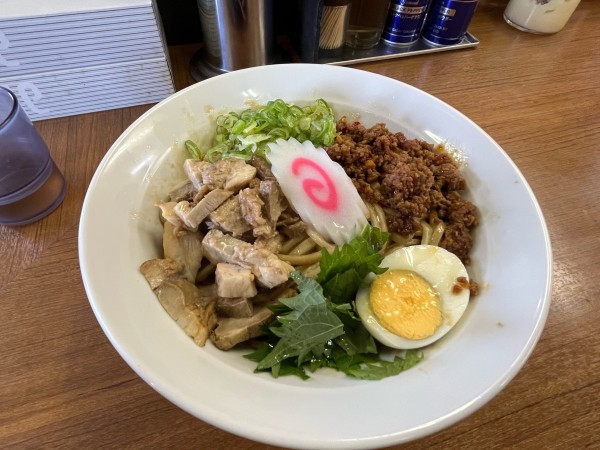 「すばらしいまぜそば　1000円」@ライスとらーめん立川家 いせさき店の写真