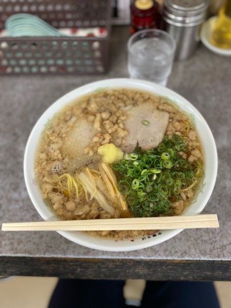 「中華そば脂マシマシニンニクトッピング」@つたふじ 福山支店の写真