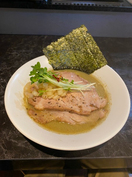 「川越まつり限定　濃密純牡蠣そば　黒舞茸とサンマ節の炊き込みご飯」@中華SOBA にぼ乃詩の写真