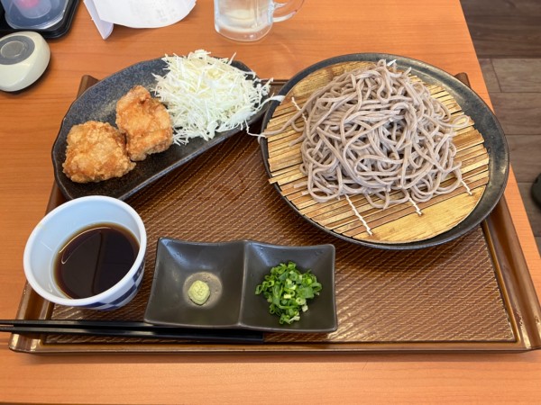 「もり蕎麦&から揚げセット」@から揚げ専門 から好し 上福岡店の写真