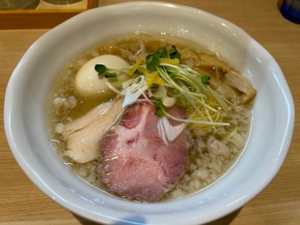 「塩らーめん880円+味玉100円」@麺処 しかての写真