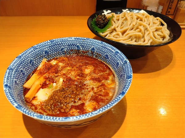 「つけめん麻辣酢＋生七味」@六厘舎の写真