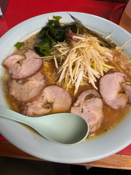 「ネギ味噌チャーシュー麺(1000円)+大(200円)」@ラーメンショップ 上柴西店の写真