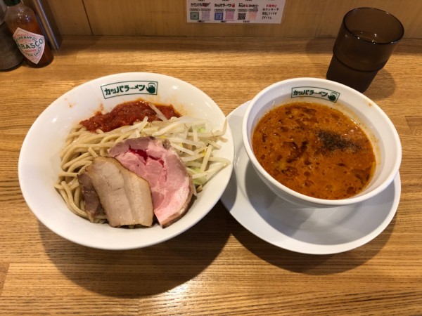 「とまと味噌つけ麺 950円」@らーめん カッパファクトリーの写真