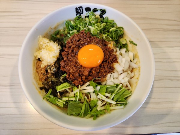 「カレー台湾まぜそば 大盛 半ライス」@麺屋こころ 大岡山本店の写真