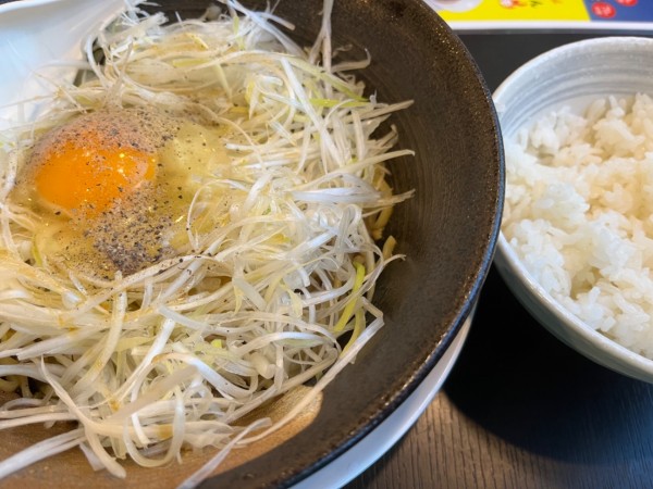 「ねぎ玉中華そば(ライス付き)」@幸楽苑 川崎千年店の写真