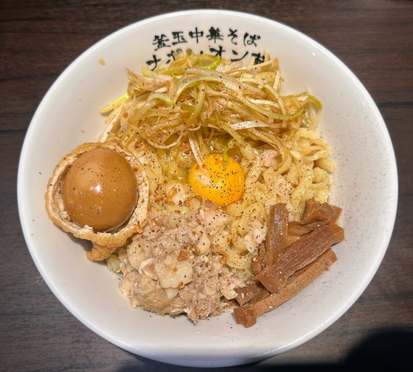 「リッチ釜玉」@釜玉中華そば ナポレオン軒 東急蒲田店の写真