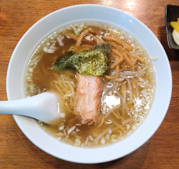 「半チャンラーメン(塩)」@栄華軒の写真