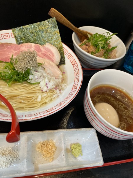 「【限定】昆布水つけ麺(鶏)」@らぁ麺すみれ堂の写真