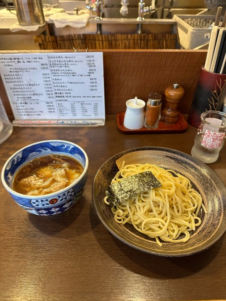 「ミックスワンタンつけめん　並　醤油　1190円」@麺屋 はやしまるの写真