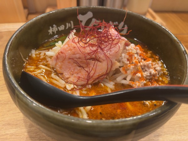 「辛味噌らーめん」@味噌らーめん 柿田川ひばり 恵比寿本店の写真