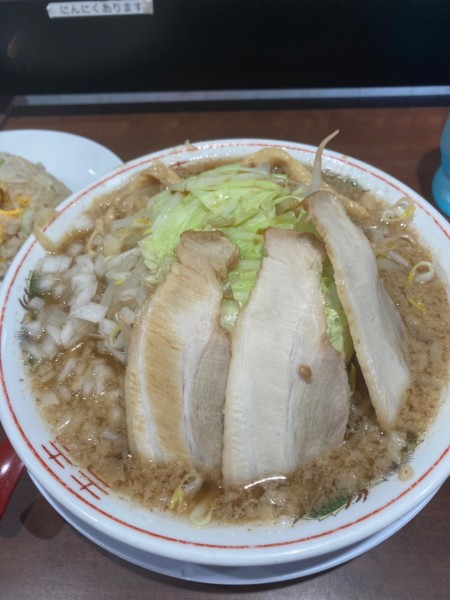 「背脂中華そば　野菜増し」@新潟発祥 なおじ 東陽町店の写真