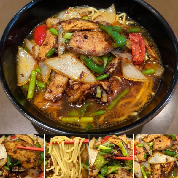 「回鍋肉ラーメン　950円」@成都館の写真