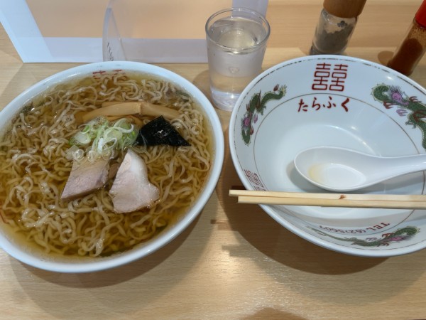 「中華そば680円」@たらふくの写真