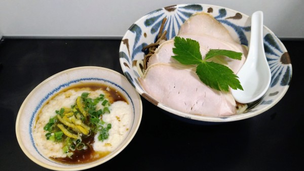 「【限定】鶏ポタつけめん」@自家製麺SHINの写真