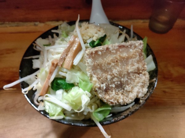 「デブセブラーメン　にんにく有り」@極太濁流ラーメン ら・けいこ 東片端店の写真