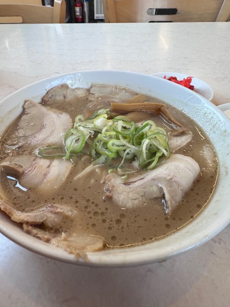 「チャーシュー麺定食1190円」@中華そば一久 岬店の写真